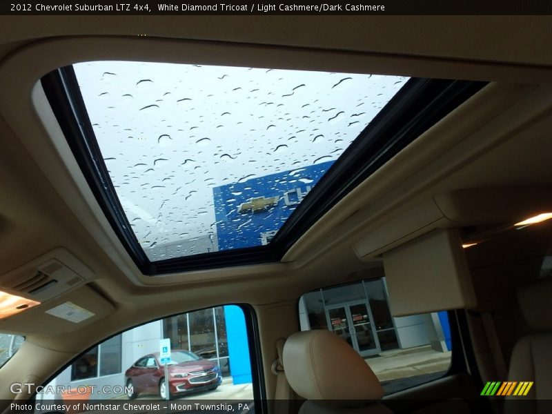 White Diamond Tricoat / Light Cashmere/Dark Cashmere 2012 Chevrolet Suburban LTZ 4x4