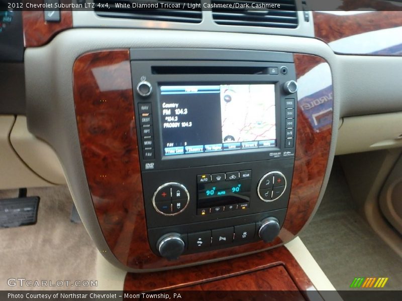 White Diamond Tricoat / Light Cashmere/Dark Cashmere 2012 Chevrolet Suburban LTZ 4x4