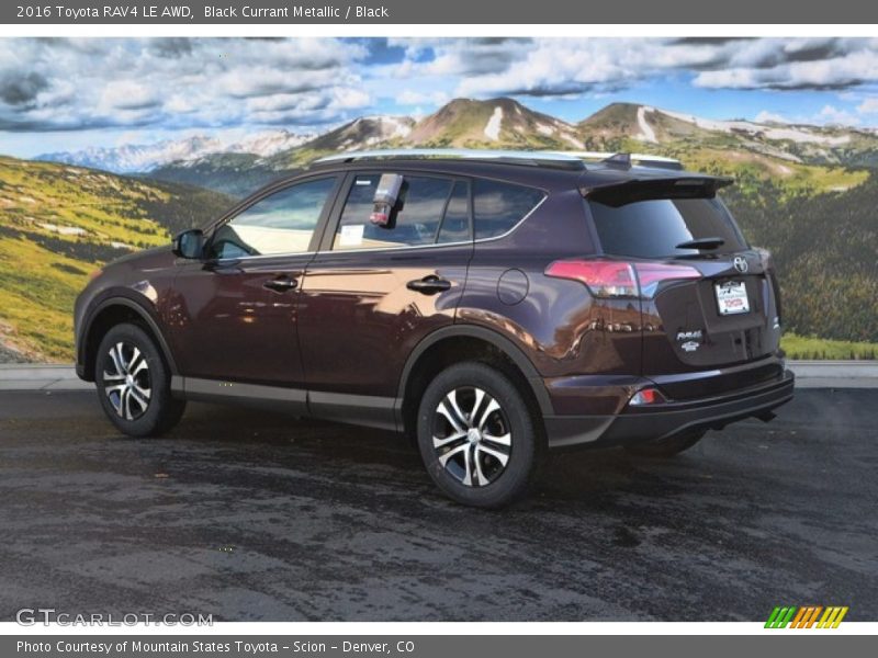 Black Currant Metallic / Black 2016 Toyota RAV4 LE AWD