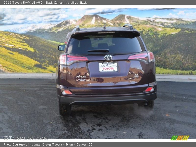 Black Currant Metallic / Black 2016 Toyota RAV4 LE AWD
