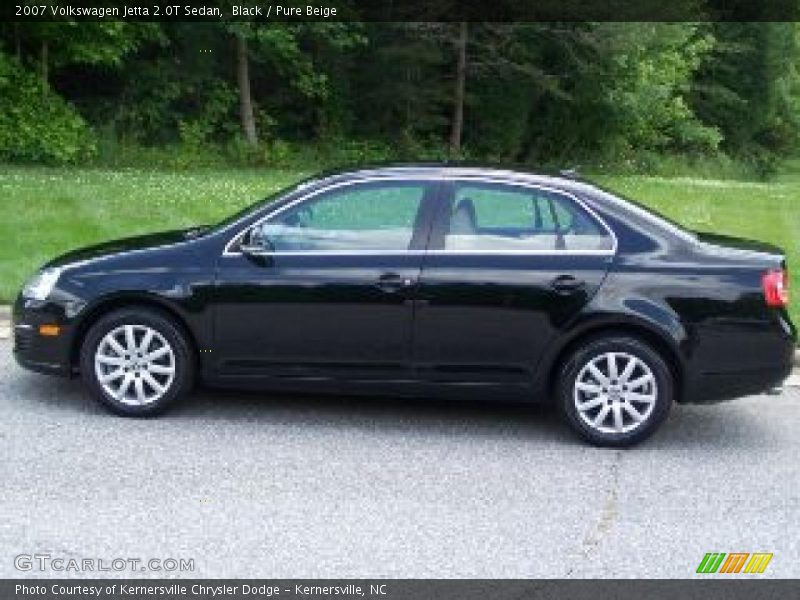 Black / Pure Beige 2007 Volkswagen Jetta 2.0T Sedan