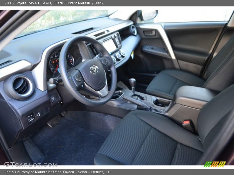 Black Currant Metallic / Black 2016 Toyota RAV4 LE AWD