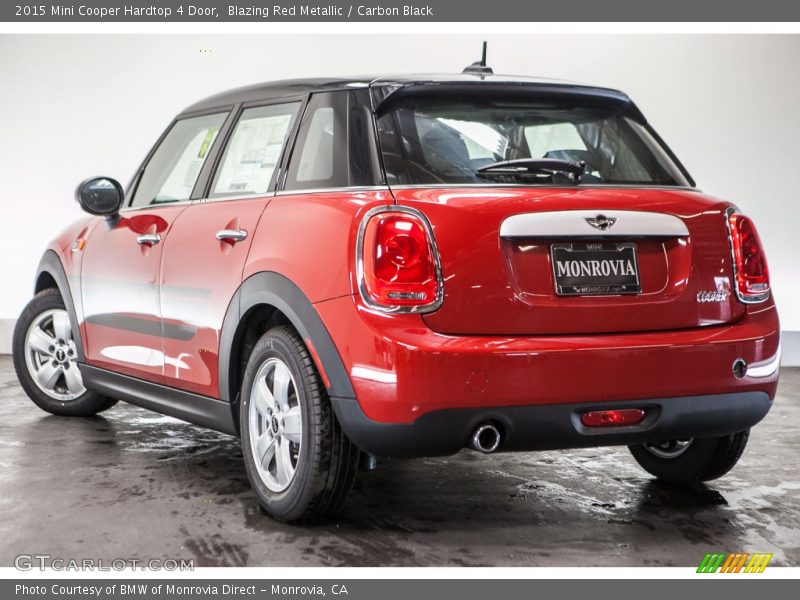 Blazing Red Metallic / Carbon Black 2015 Mini Cooper Hardtop 4 Door