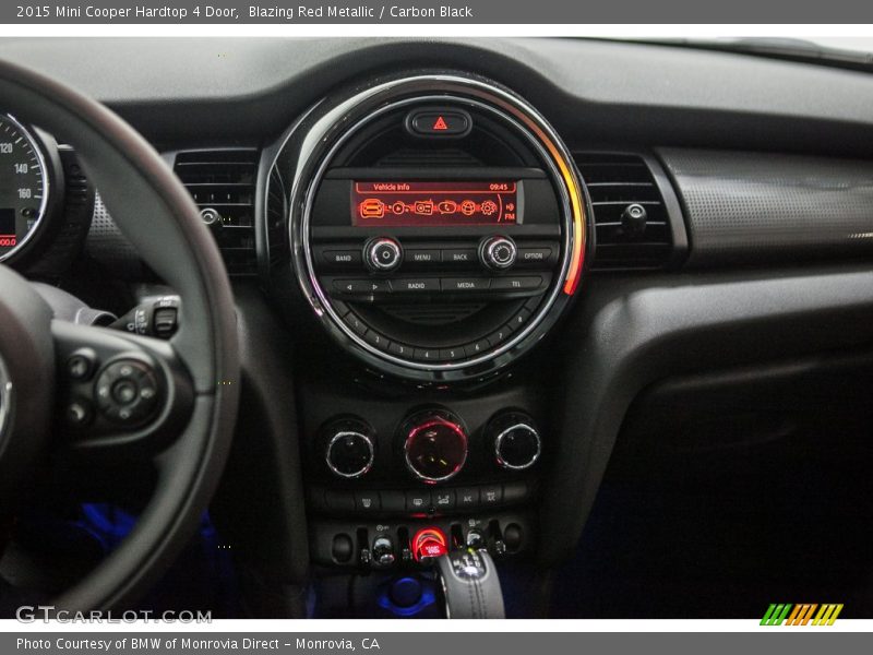 Blazing Red Metallic / Carbon Black 2015 Mini Cooper Hardtop 4 Door