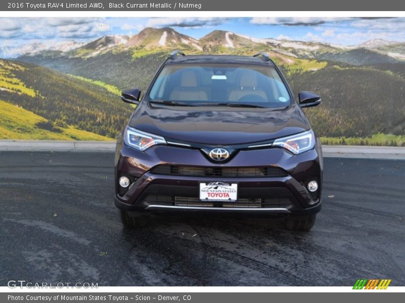 Black Currant Metallic / Nutmeg 2016 Toyota RAV4 Limited AWD