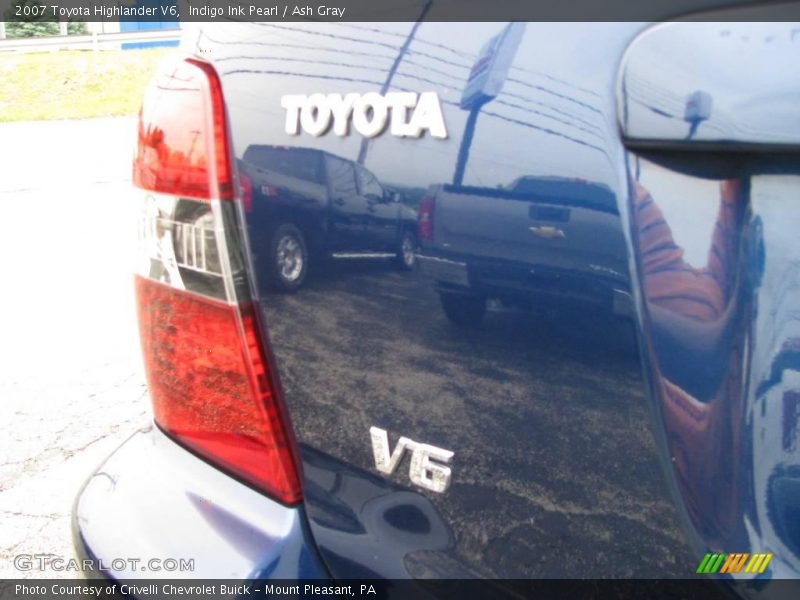 Indigo Ink Pearl / Ash Gray 2007 Toyota Highlander V6