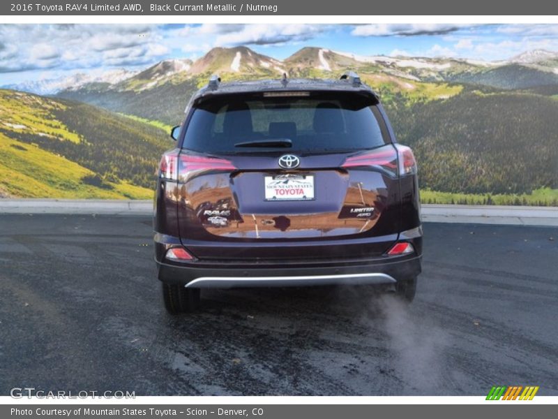 Black Currant Metallic / Nutmeg 2016 Toyota RAV4 Limited AWD