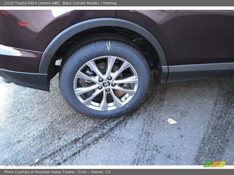 Black Currant Metallic / Nutmeg 2016 Toyota RAV4 Limited AWD