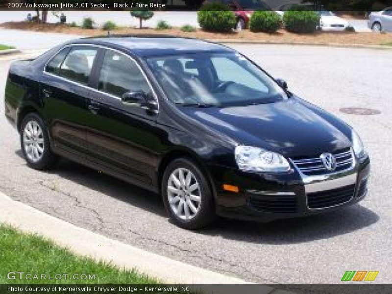Black / Pure Beige 2007 Volkswagen Jetta 2.0T Sedan