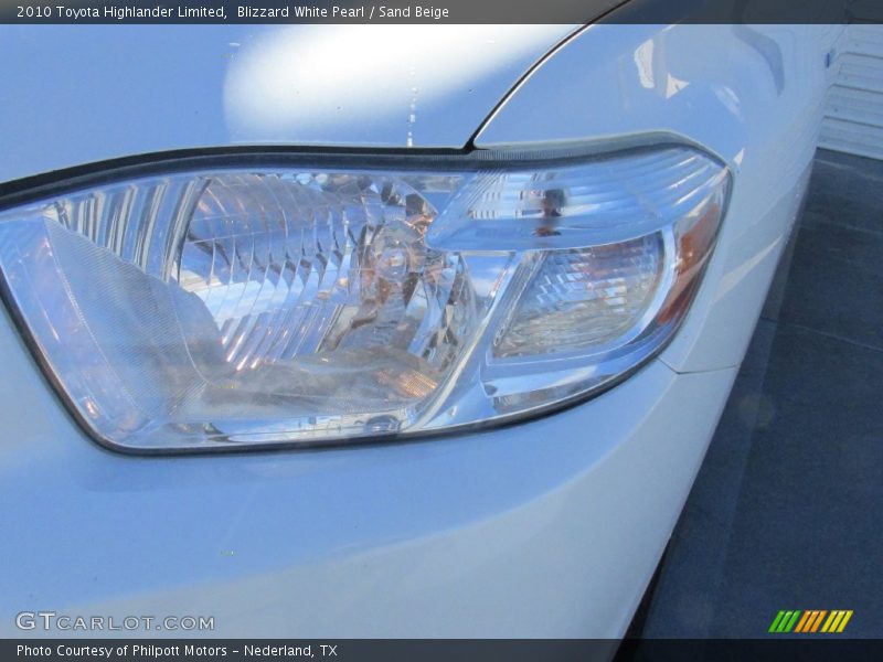 Blizzard White Pearl / Sand Beige 2010 Toyota Highlander Limited