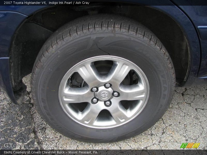 Indigo Ink Pearl / Ash Gray 2007 Toyota Highlander V6