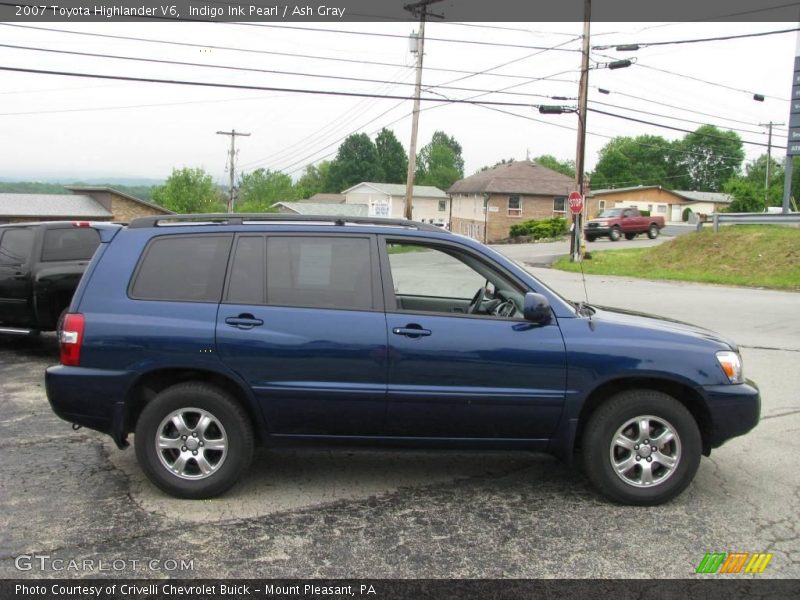 Indigo Ink Pearl / Ash Gray 2007 Toyota Highlander V6