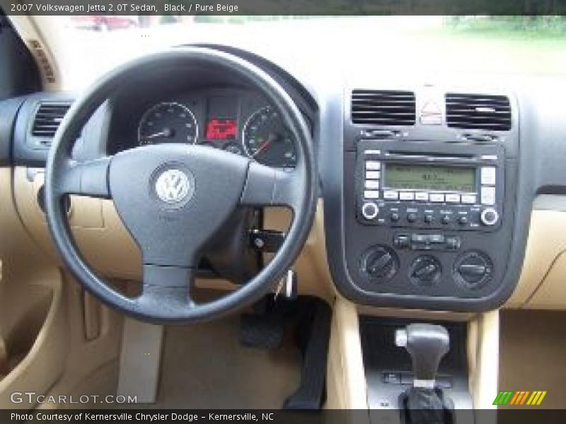 Black / Pure Beige 2007 Volkswagen Jetta 2.0T Sedan