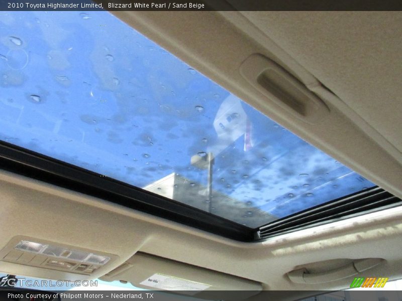 Blizzard White Pearl / Sand Beige 2010 Toyota Highlander Limited