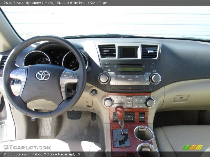 Blizzard White Pearl / Sand Beige 2010 Toyota Highlander Limited