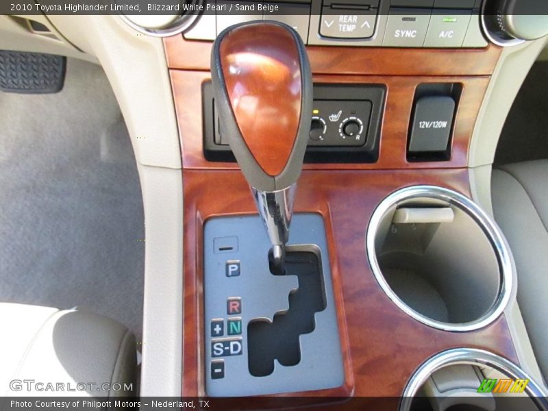 Blizzard White Pearl / Sand Beige 2010 Toyota Highlander Limited
