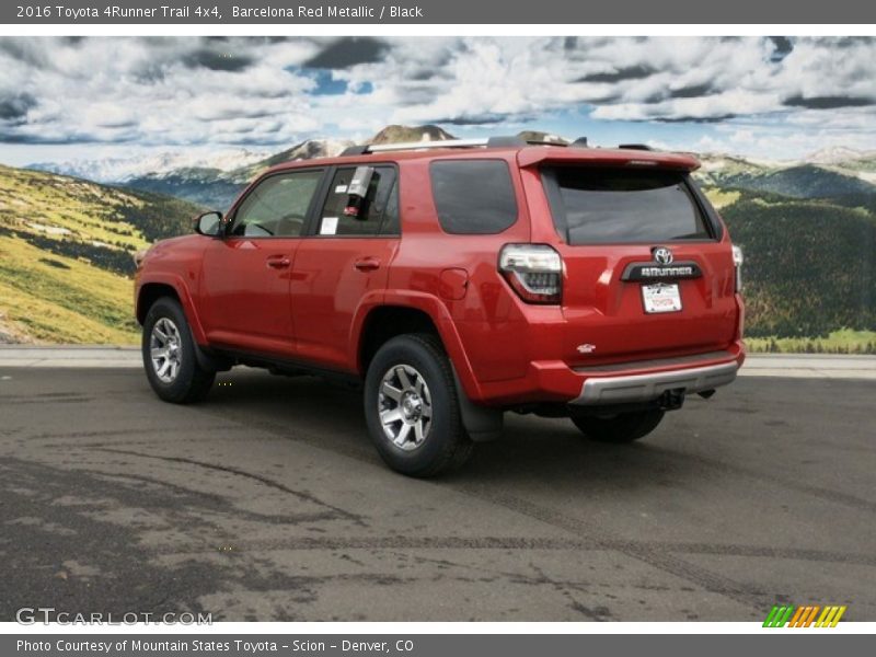Barcelona Red Metallic / Black 2016 Toyota 4Runner Trail 4x4