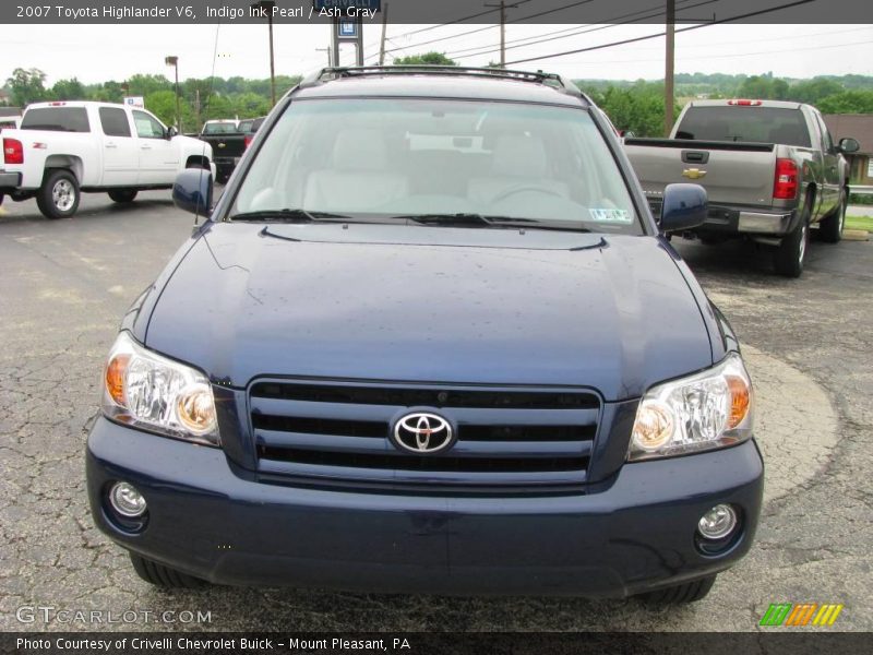 Indigo Ink Pearl / Ash Gray 2007 Toyota Highlander V6