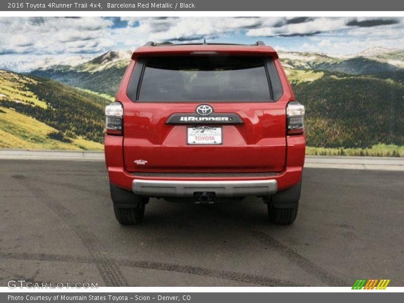 Barcelona Red Metallic / Black 2016 Toyota 4Runner Trail 4x4