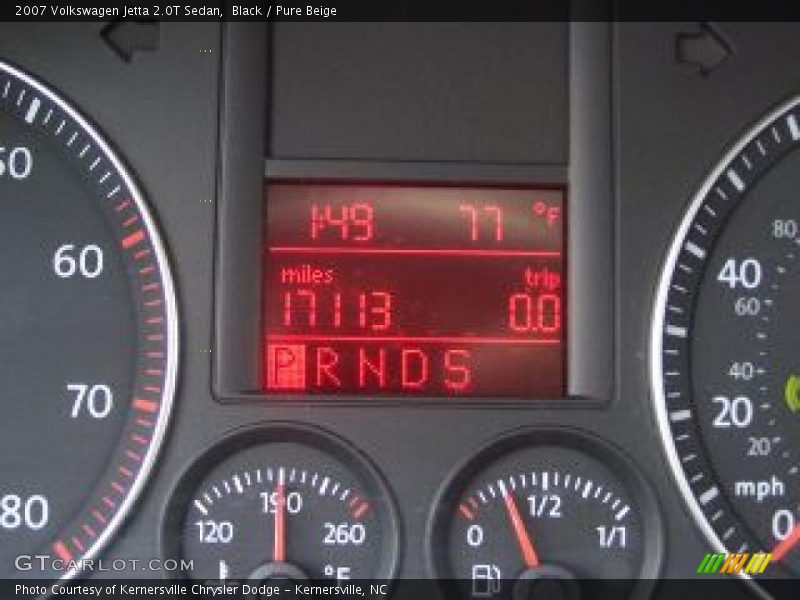 Black / Pure Beige 2007 Volkswagen Jetta 2.0T Sedan