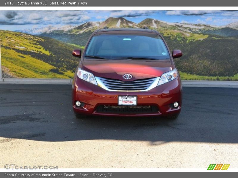 Salsa Red Pearl / Ash 2015 Toyota Sienna XLE