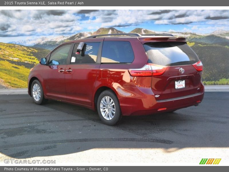 Salsa Red Pearl / Ash 2015 Toyota Sienna XLE