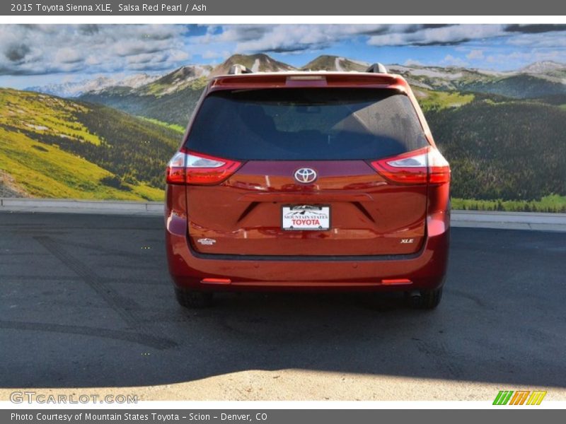 Salsa Red Pearl / Ash 2015 Toyota Sienna XLE