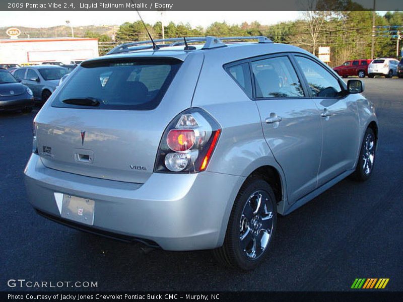 Liquid Platinum Metallic / Ebony 2009 Pontiac Vibe 2.4