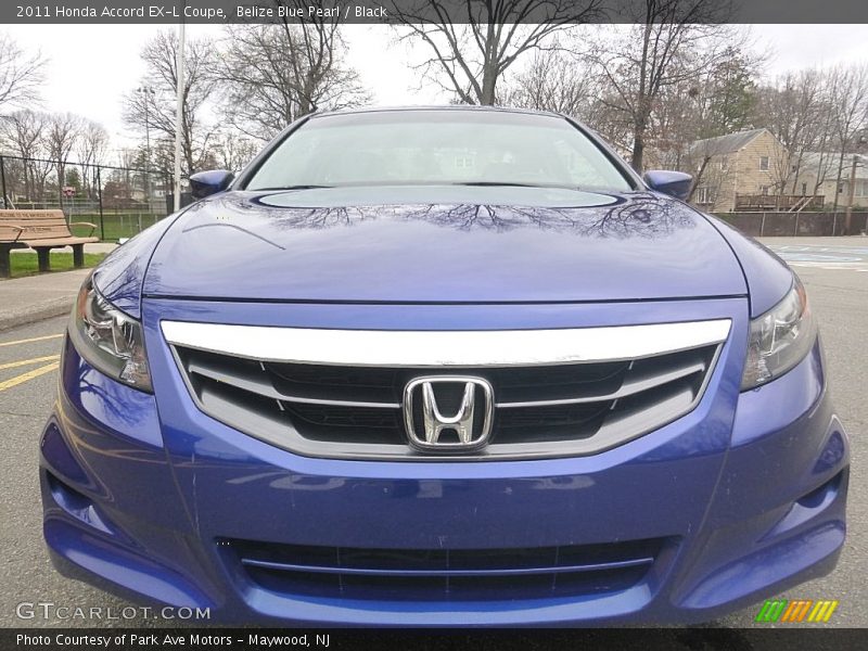 Belize Blue Pearl / Black 2011 Honda Accord EX-L Coupe