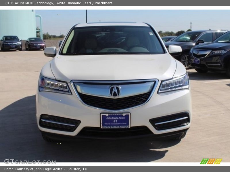 White Diamond Pearl / Parchment 2016 Acura MDX Technology