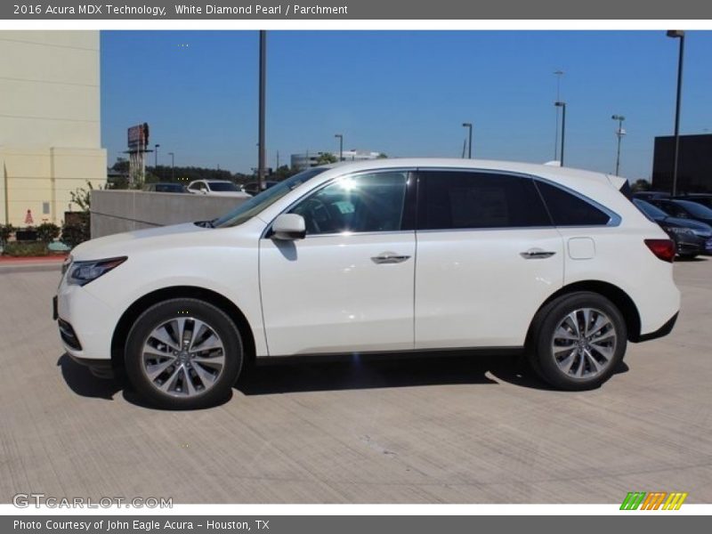 White Diamond Pearl / Parchment 2016 Acura MDX Technology