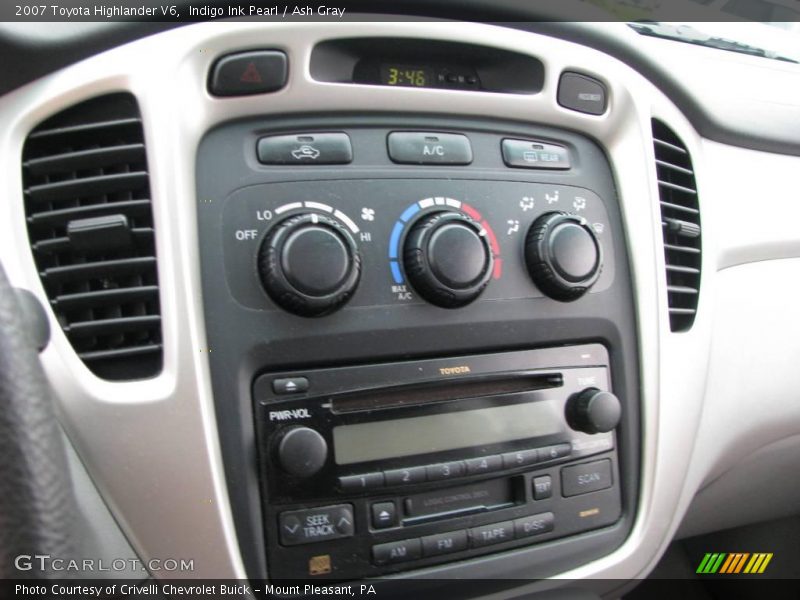 Indigo Ink Pearl / Ash Gray 2007 Toyota Highlander V6