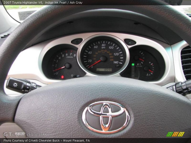 Indigo Ink Pearl / Ash Gray 2007 Toyota Highlander V6
