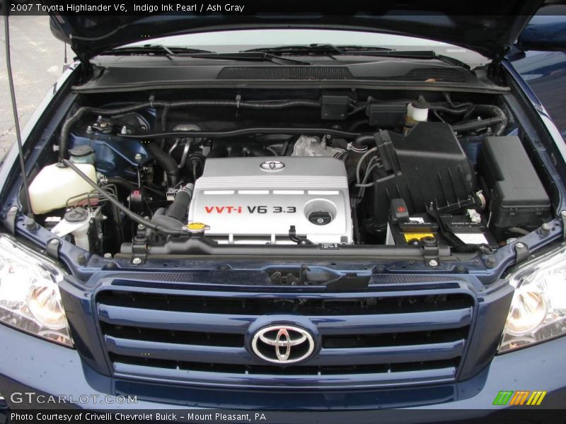 Indigo Ink Pearl / Ash Gray 2007 Toyota Highlander V6