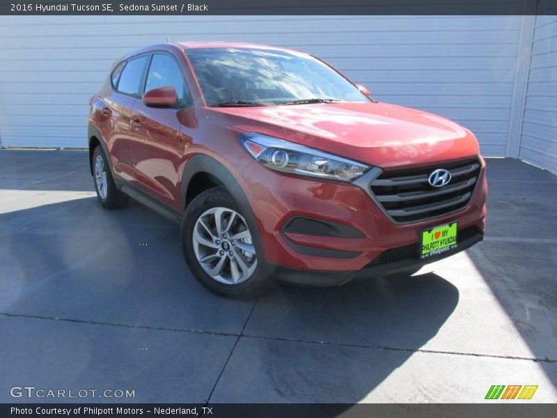 Sedona Sunset / Black 2016 Hyundai Tucson SE