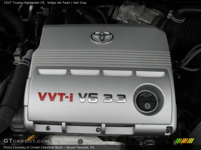 Indigo Ink Pearl / Ash Gray 2007 Toyota Highlander V6