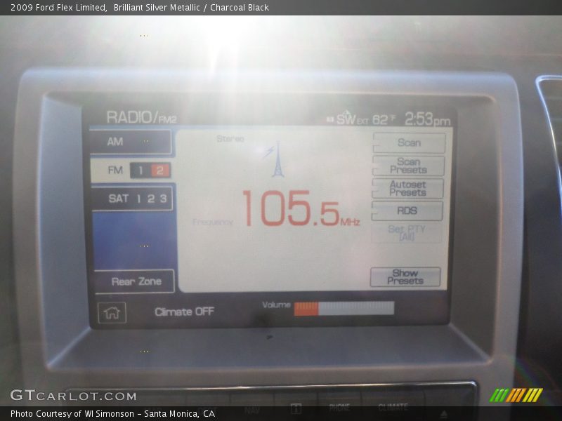 Brilliant Silver Metallic / Charcoal Black 2009 Ford Flex Limited