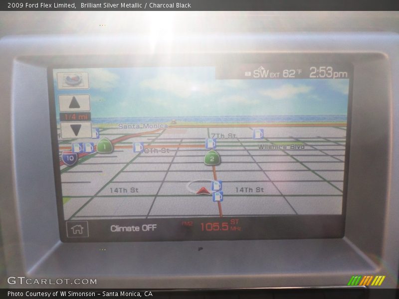 Brilliant Silver Metallic / Charcoal Black 2009 Ford Flex Limited