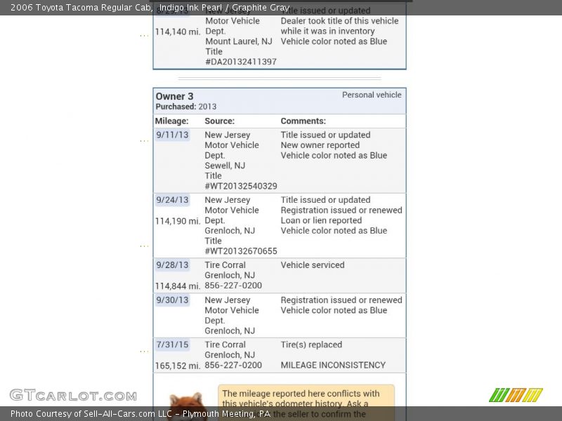 Indigo Ink Pearl / Graphite Gray 2006 Toyota Tacoma Regular Cab