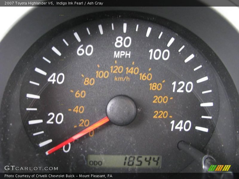 Indigo Ink Pearl / Ash Gray 2007 Toyota Highlander V6