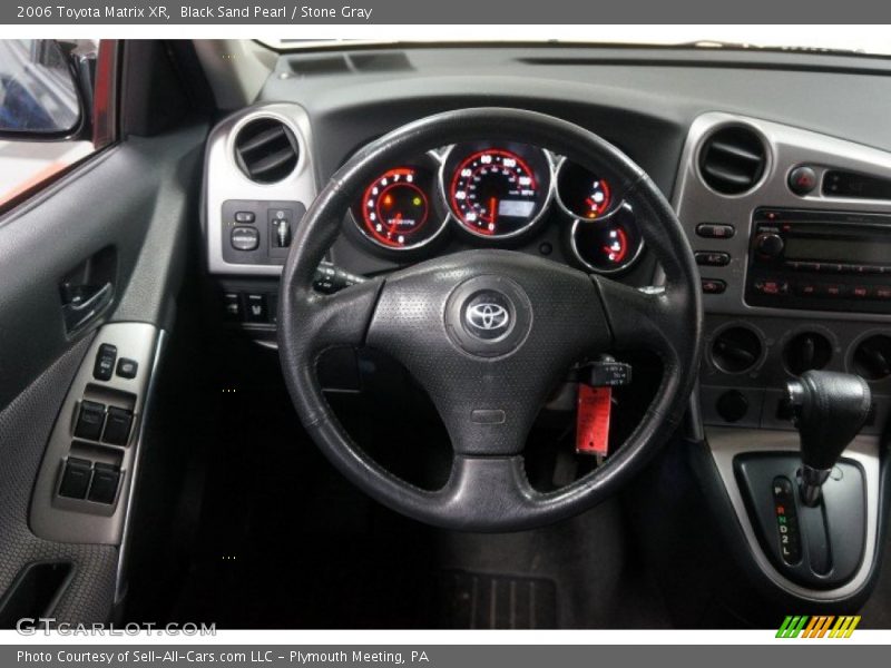 Black Sand Pearl / Stone Gray 2006 Toyota Matrix XR