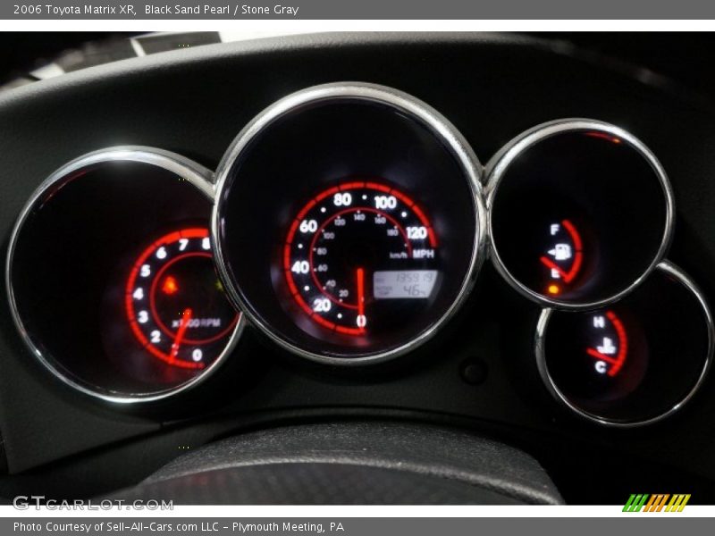 Black Sand Pearl / Stone Gray 2006 Toyota Matrix XR