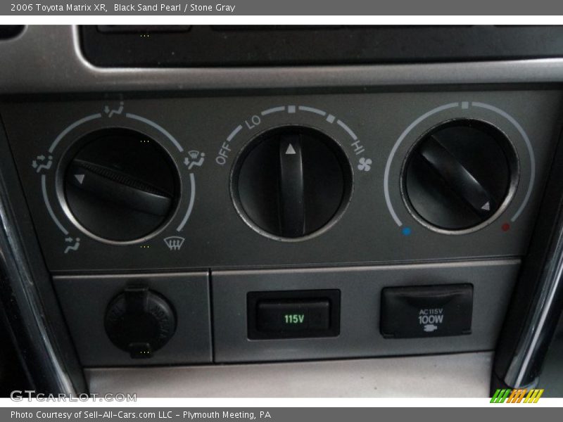 Black Sand Pearl / Stone Gray 2006 Toyota Matrix XR