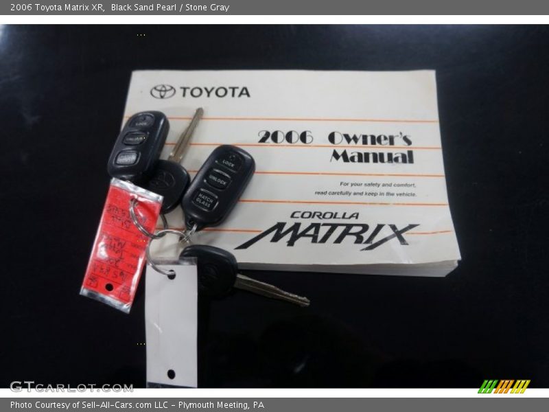 Black Sand Pearl / Stone Gray 2006 Toyota Matrix XR