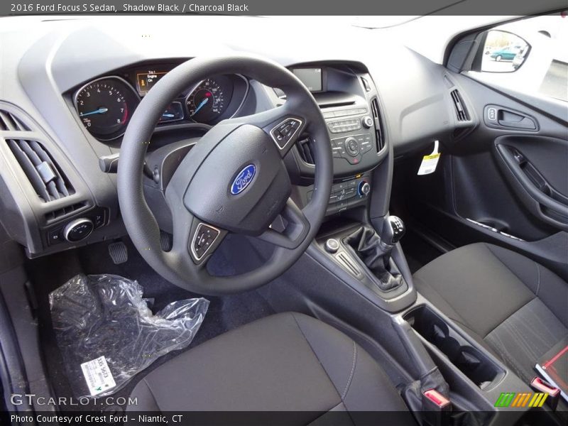 Shadow Black / Charcoal Black 2016 Ford Focus S Sedan