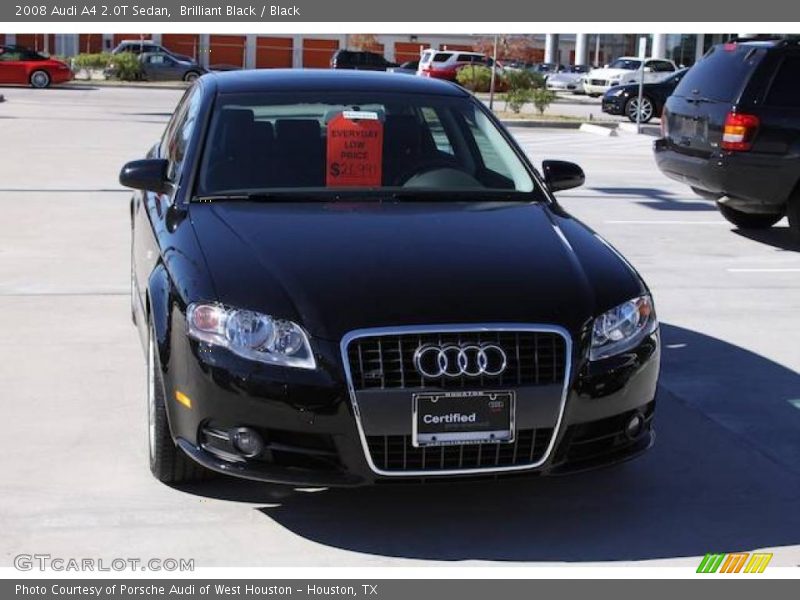 Brilliant Black / Black 2008 Audi A4 2.0T Sedan