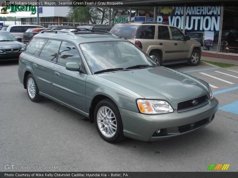 Seamist Green Pearl / Gray Moquette 2004 Subaru Legacy L Wagon