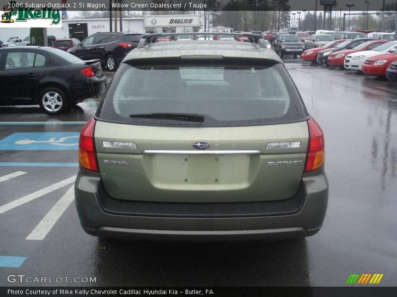 Willow Green Opalescent / Taupe 2006 Subaru Outback 2.5i Wagon