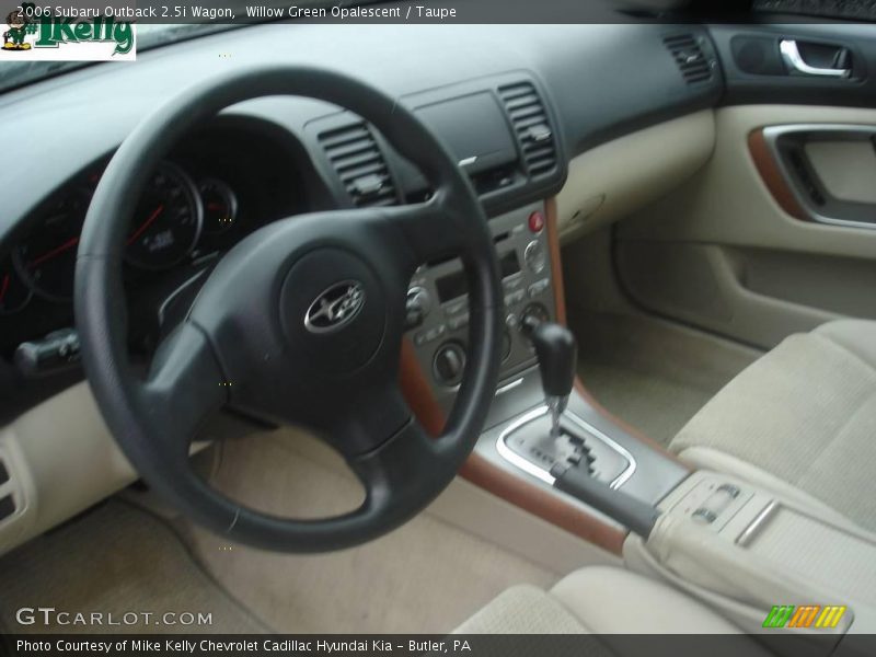Willow Green Opalescent / Taupe 2006 Subaru Outback 2.5i Wagon