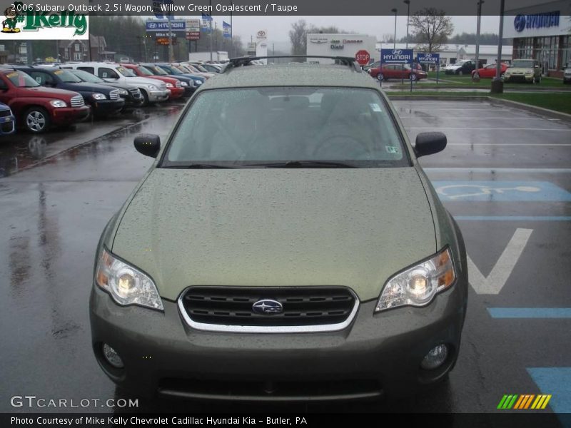 Willow Green Opalescent / Taupe 2006 Subaru Outback 2.5i Wagon